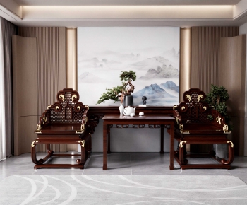 New Chinese Style Lounge Chair-ID:576901916