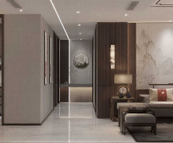 New Chinese Style A Living Room-ID:298592093