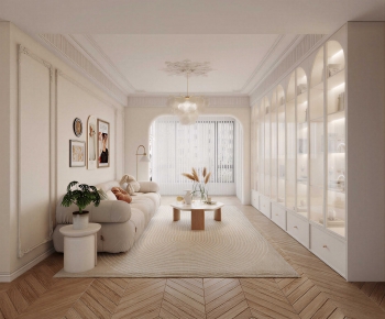 French Style A Living Room-ID:852483034