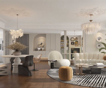 French Style A Living Room-ID:105751045