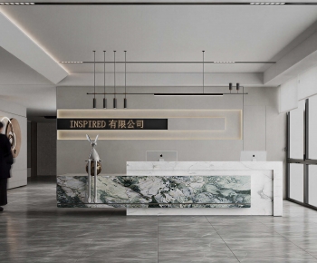 Modern Office Reception Desk-ID:119730956