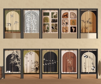 French Style Door Curtain-ID:814311038