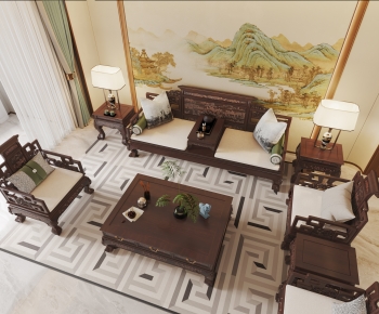 Chinese Style Sofa Combination-ID:536072025