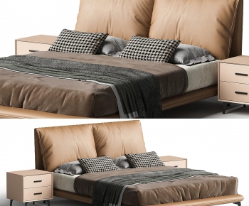Modern Double Bed-ID:785460957