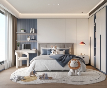 Modern Boy's Room And Son's Room-ID:704777962