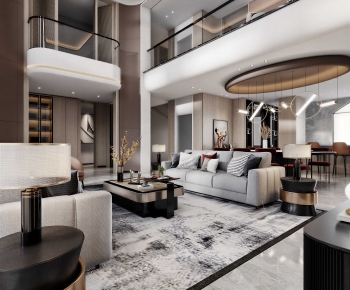 Modern A Living Room-ID:237864022