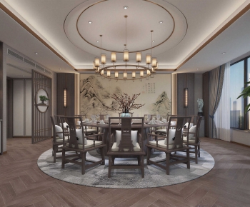 New Chinese Style Dining Room-ID:842740544