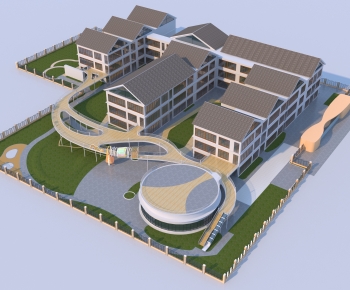 New Chinese Style School Building-ID:175950057