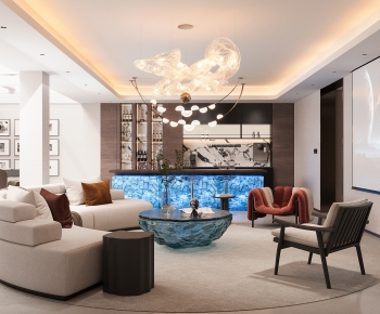 Modern A Living Room-ID:622314933