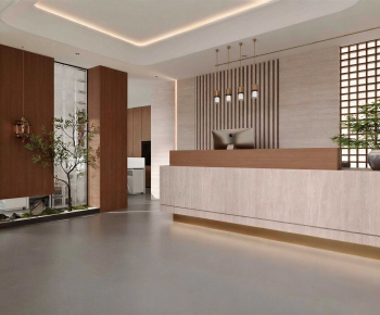 Modern Office Reception Desk-ID:260593899