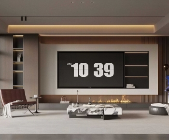 Modern A Living Room-ID:673410898