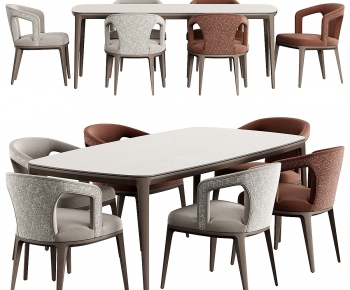 Modern Dining Table And Chairs-ID:550142055