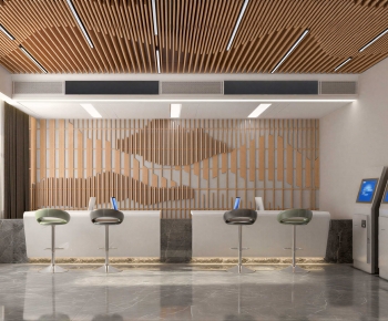 Modern Office Reception Desk-ID:622088964