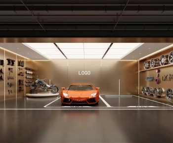 Modern Underground Garage-ID:584079031