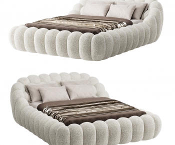 Modern Double Bed-ID:122320891