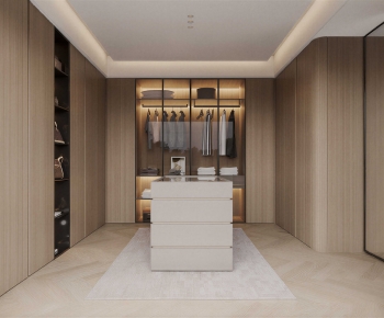 Modern Clothes Storage Area-ID:904768946