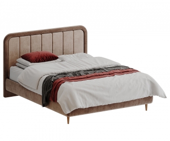 Modern Double Bed-ID:823232892