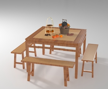 New Chinese Style Leisure Table And Chair-ID:148279914
