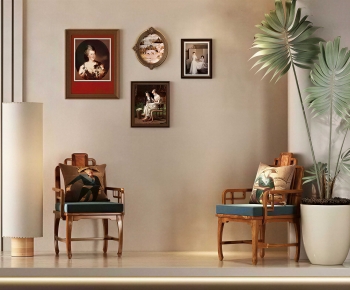 New Chinese Style Lounge Chair-ID:445400008