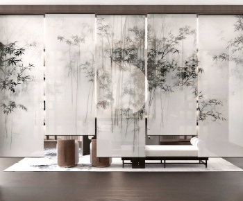 New Chinese Style Door Curtain-ID:953840976