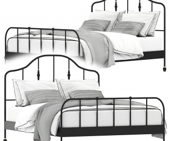 Modern Double Bed-ID:691030986