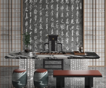 New Chinese Style Tea Tables And Chairs-ID:787523983