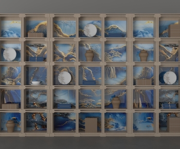 New Chinese Style Decorative Cabinet-ID:189944981