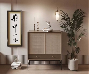 Wabi-sabi Style Side Cabinet-ID:751763119