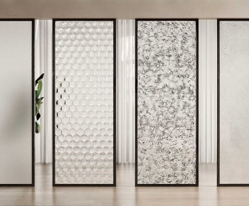 Modern Glass Screen Partition-ID:560204989