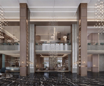 New Chinese Style Lobby Hall-ID:702502976