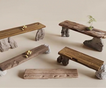 Wabi-sabi Style Bench-ID:807040935