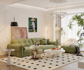 Modern A Living Room-ID:711619964