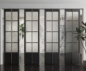 Modern Glass Screen Partition-ID:213398915