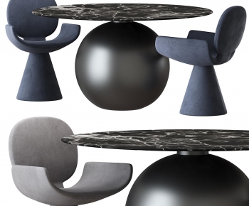 Modern Dining Table And Chairs-ID:722639084