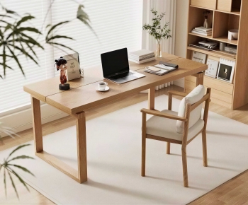 Modern Computer Desk And Chair-ID:980046032