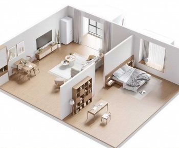 Modern A Bird's-eye View Of Home Decoration-ID:634826903