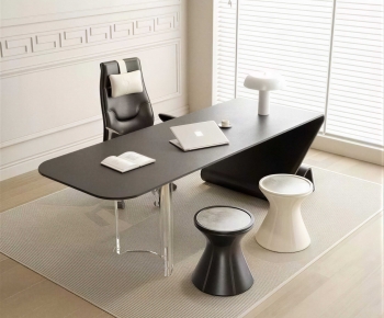 Modern Office Desk And Chair-ID:814579967