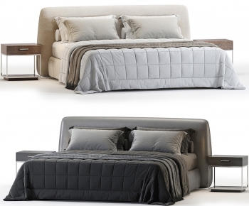 Modern Double Bed-ID:616945038