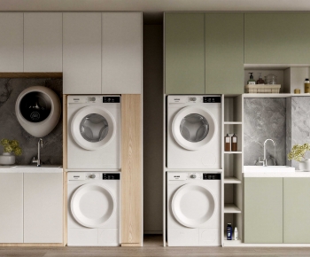 Modern Laundry Cabinet-ID:668097978