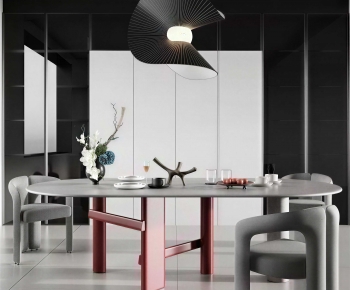 Modern Dining Table And Chairs-ID:512634049