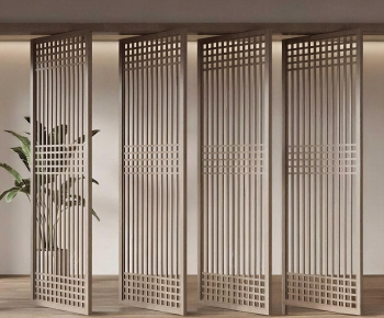 New Chinese Style Wooden Screen Partition-ID:748513945