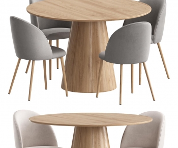 Modern Dining Table And Chairs-ID:546156881