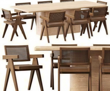 Modern Dining Table And Chairs-ID:561628107