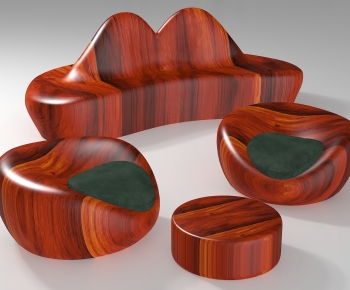 New Chinese Style Single Sofa-ID:672580009