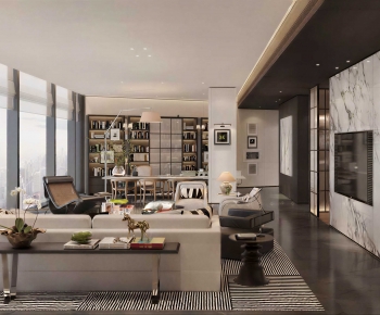 Modern A Living Room-ID:790800092