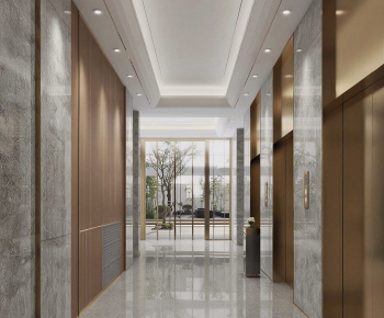 Modern Office Elevator Hall-ID:225392109