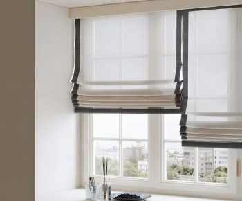 New Chinese Style Roman Curtain-ID:847580492