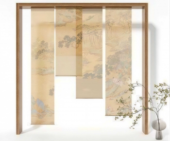 New Chinese Style Door Curtain-ID:265470988