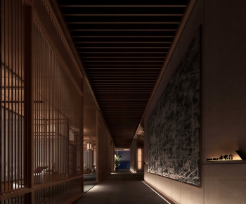 New Chinese Style Corridor-ID:754894971