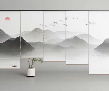 New Chinese Style Door Curtain-ID:946377042